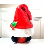 Gemmy Santa Under Hat Christmas Plush Animated music sing Holly Jolly Pe... - €30,05 EUR
