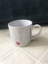 Starbucks Coffee Mug Things I Love Red Heart 7.8 fl oz Espresso Size Small - $12.19