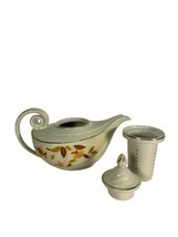 Vintage Jewel Tea Hall Superior Autumn Leaf Large Aladin Infuser 3 Piece Teapot - £79.89 GBP