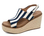 Corkys Footwear Women Freddie Wedge Navy Natural Stripe - $75.00