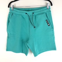 RawGear Bradley Martyn Mens Tech Terry Shorts Pull On Pockets Aqua Green L - £26.92 GBP