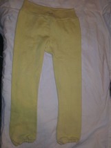 Lot Of 4 Pastel Yellow Children&#39;s Small Draw String Sweat Pants 23X21 - £44.99 GBP