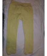 LOT OF 4 PASTEL YELLOW CHILDREN&#39;S SMALL DRAW STRING SWEAT PANTS 23X21 - £45.27 GBP