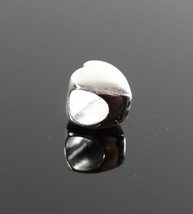 Vintage .925 Sterling Silver Signed IBB European Slider 3D Heart Love Charm 0.9g - £7.18 GBP