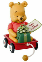 Hallmark Baby's First Christmas Winnie The Pooh Wagon Keepsake Ornament  UNDATED - $26.72