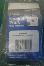 Thomas &amp; Betts E-Z Code Wire Marker Book WM-46-90 - £9.78 GBP