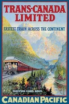 Trans-Canada Limited - Fastest Train Across the Continent 20 x 30 Poster - £20.52 GBP