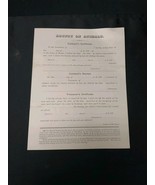 Rare 1880s Maine Bear Bounty Hunting License Claim Form UNUSED ORIGINAL  - $1,504.70 MXN