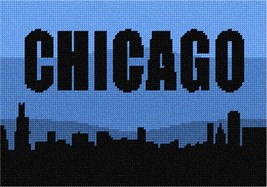 Pepita Needlepoint Canvas: Chicago Silhouette, 10&quot; x 7&quot; - £39.50 GBP+
