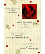 When I Need Someone To Talk To You Are There - Valentines Greeting Card ... - $51.04 MXN
