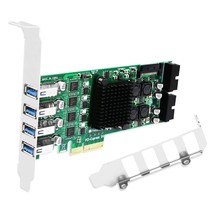 8-Ports Pcie Superspeed 5Gbps Usb 3.0 Card For Windows And Linux Desktop Pcs, 4X - £146.30 GBP