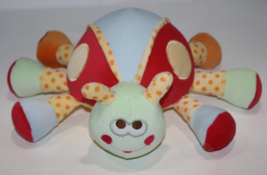 Blankets and Beyond Lady Bug 8&quot; Plush Soft Toy Insect Stuffed Polka Dot Blue Red - £34.13 GBP