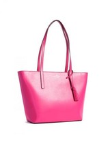 KATE SPADE NEW YORK EMILIA DEEP MAGENTA LEATHER LARGE TOTE MSRP $498 NWT - £184.72 GBP