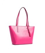 KATE SPADE NEW YORK EMILIA DEEP MAGENTA LEATHER LARGE TOTE MSRP $498 NWT - £185.78 GBP