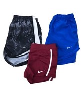 Nike Shorts Size Small Lot 3 Womens Lined Red Blue Black Gray Active Running - £29.64 GBP