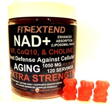 Liposomal NAD+ Gummies 1,000mg per Serving for Anti Aging 120 count Extr... - $24.99