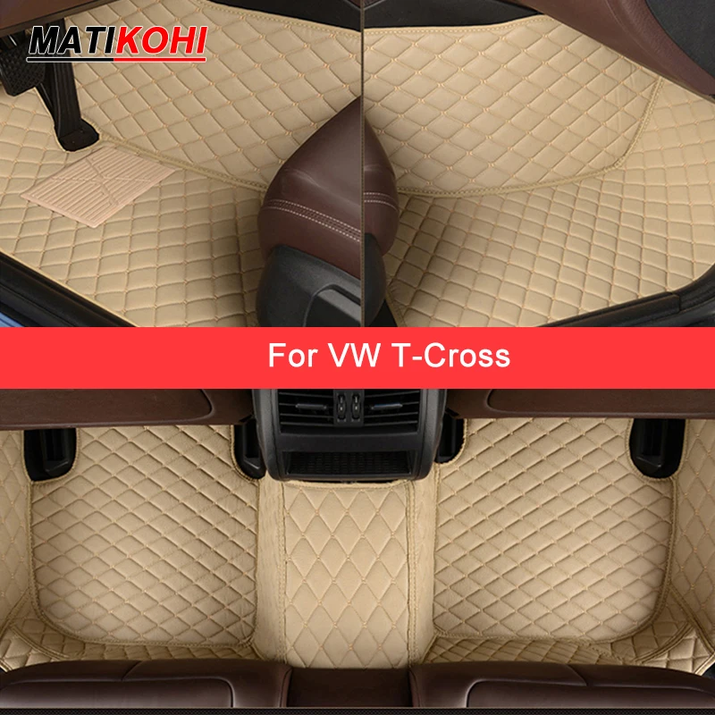 MATIKOHI Custom Car Floor Mats For VW T-Cross Auto Accessories Foot Carpet - $80.82+