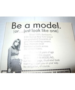 Vintage Be A Model Barbizon School of Modeling Print Magazine Advertisem... - £3.17 GBP