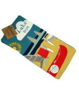 Kitchen Towel Fishing Theme Lake Bum New with Tags 16 X 28 Cabin Cottage - $14.99