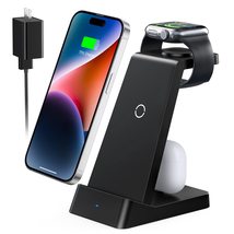 Multi-Device Wireless Charging Hub for Watches, Phones, - £23.44 GBP