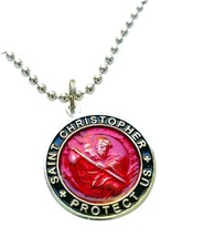 Ocean Creations St. Christopher Surfer Necklace, - £34.75 GBP