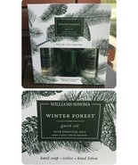 Williams Sonoma WINTER FOREST Votive Candle, Hand Lotion &amp; Soap Guest Gi... - £20.95 GBP
