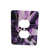 Outlet Cover 3d Rose Metals Of Purple Digital Artwork Of Reflective Purple - $3.46