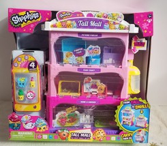 Shopkins Tall Mall Playset with Elevator and 4 Exclusive Figures Toy New NIB  - £51.95 GBP