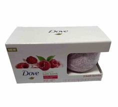 Dove Milk Swirls Bath Bombs Vanilla Raspberry Creamsicle Gentle On Skin 2 Pack - £5.41 GBP