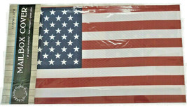 Mailbox Cover USA Flag Patriotic Magnetic Fits Standard July 4th Summer  - £23.03 GBP