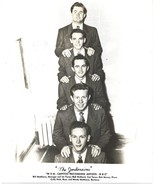 B &amp; W, 8 by 10 inch Promo Photo-The Jordonaires-Vocal Quartet-Played w/E... - €5,21 EUR