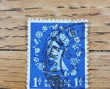 Great Britain Stamp Queen Elizabeth II 1d Used Blue - £1.48 GBP