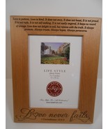 KATE POSH - Love Never Fails - 1 Corinthians 13:4-8 - Wood Picture Frame... - $231.69 MXN