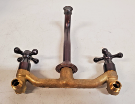 Antique Wall Brass Faucet 360° Swivel Spout Bathroom - $116.96