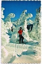 British Columbia Postcard Skiing In The Northern Mountains Hart Highway - $2.06