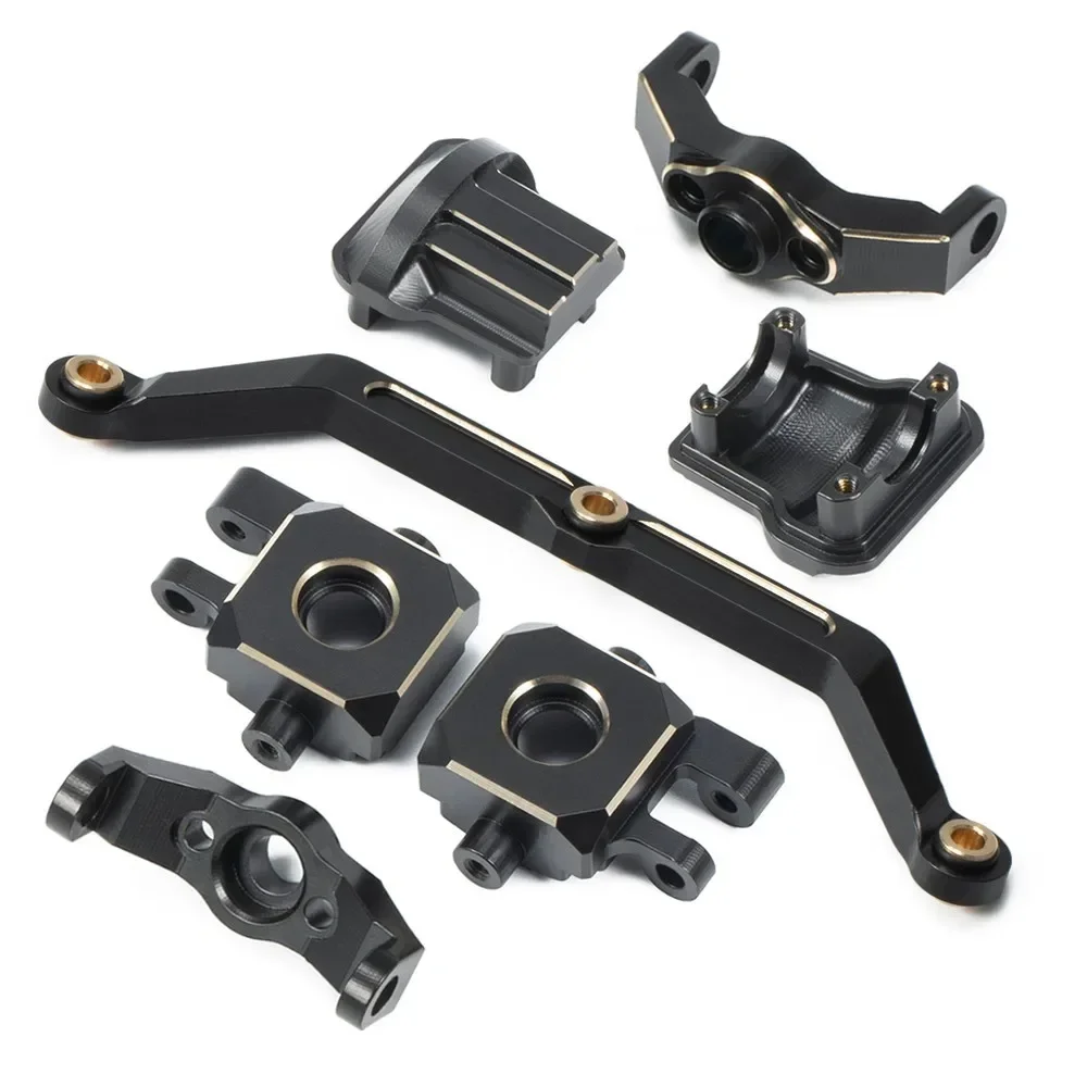 TRX-4M Brass Weight Steering Link Blocks Knuckle Diff Cover Caster Block... - £14.23 GBP+