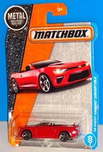 Matchbox 2017 MBX Adventure City Series #2 &#39;16 Chevy Camaro Convertible Red - £3.12 GBP