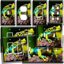 Yellow Blue Rain Forest Tropical Tree Frog Light Switch Outlet Wall Plates Decor - £9.10 GBP+