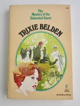 Trixie Belden #17 Mystery Of The Uninvited Guest ~ Kathryn Kenny 1st PB Book - £6.95 GBP