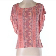 American Eagle outfitter coral Paisley, Petite top short sleeve size sma... - £9.10 GBP