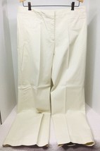 NWT J Jill Women&#39;s Cream Ivory Pant Size 16 Stretch Light Weight Cotton Blend  - £22.52 GBP