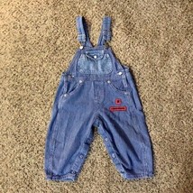 Vintage Baby Bgosh Vestbak Striped Overalls Baby Boy 18 Mo Used Oshkosh Bgosh - £16.61 GBP