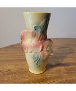 Vintage Royal Copley Floral Yellow, Pink, Green Pottery 7&quot; Vase - £9.78 GBP
