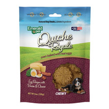 Emerald Pet Quiche Royale Chewy Dog Treat Bacon &amp; Cheese 1ea/6 oz - £7.08 GBP