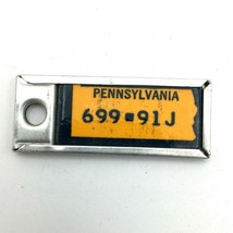 DAV 1960s PENNSYLVANIA keychain license plate tag Disabled American Vete... - £7.84 GBP