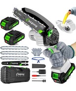 Mini Chainsaw Cordless,6 Inch Portable Electric Chain Saw W/ Automatic O... - $1,360.58 MXN