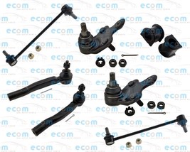 8 Pcs Lower Ball Joints Tie Rods Ends Sway Bar For Toyota Highlander XLE Sport - £120.58 GBP
