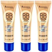 Pack of (3) New Rimmel London BB Cream Super Makeup Medium 1.0 oz - £15.71 GBP