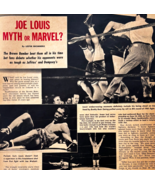1950 Joe Louis Brown Bomber Boxing Article Police Gazette Sports DWXX5 - $465.28 MXN
