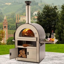 PIZZA OVEN OUTDOOR WOOD FIRED FOR OUTSIDE FORNO ITALIAN MAKER COOKER BAC... - £2,789.06 GBP